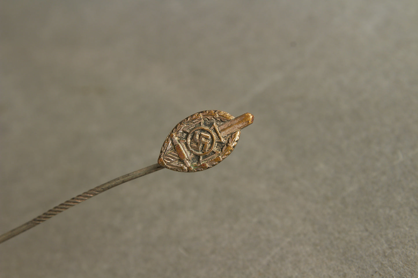 NSKOV (Nationalsozialistische Kriegsopferversorgung) Member pin. Maker marked "RZM 52". Original.