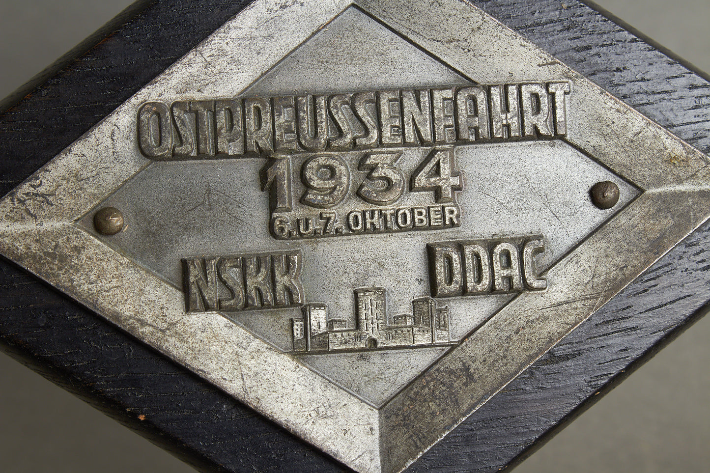 Early NSKK "Plakette" from 1934. Rare. Original.