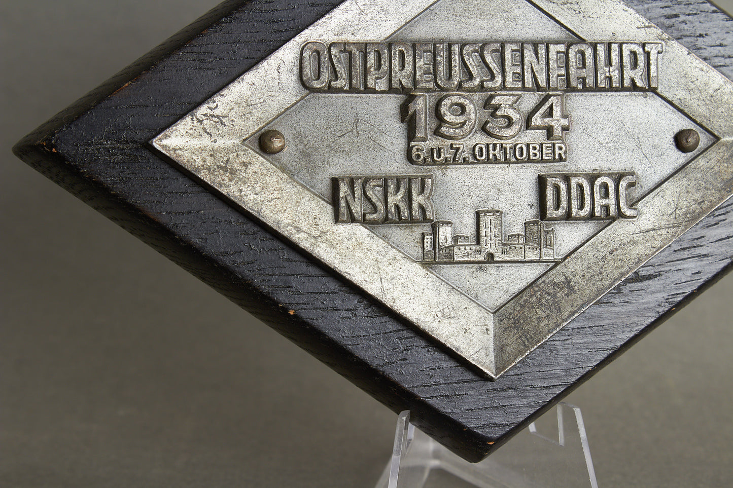 Early NSKK "Plakette" from 1934. Rare. Original.