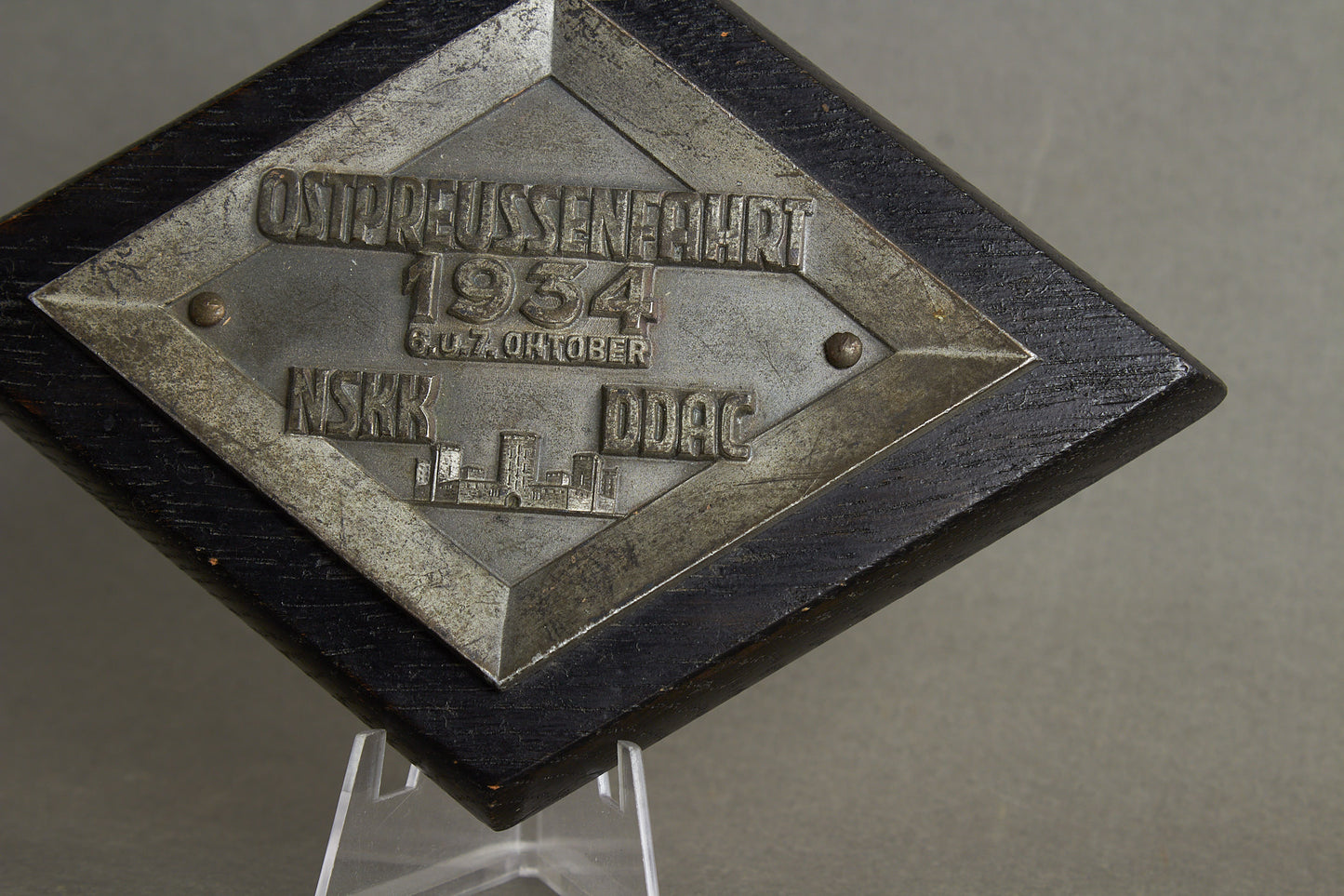 Early NSKK "Plakette" from 1934. Rare. Original.