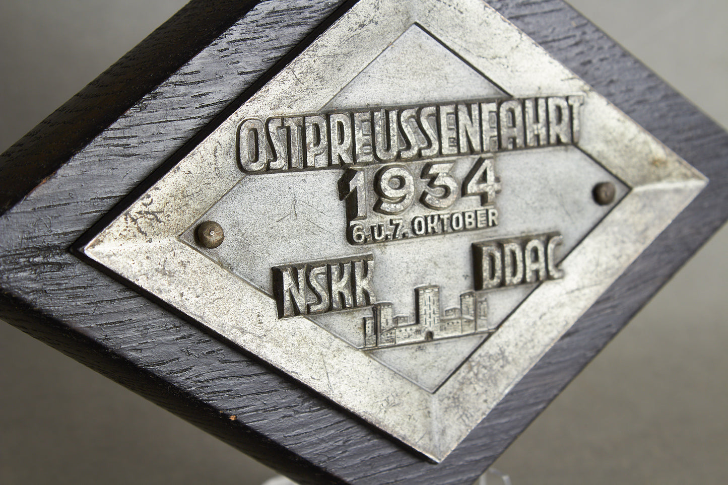 Early NSKK "Plakette" from 1934. Rare. Original.