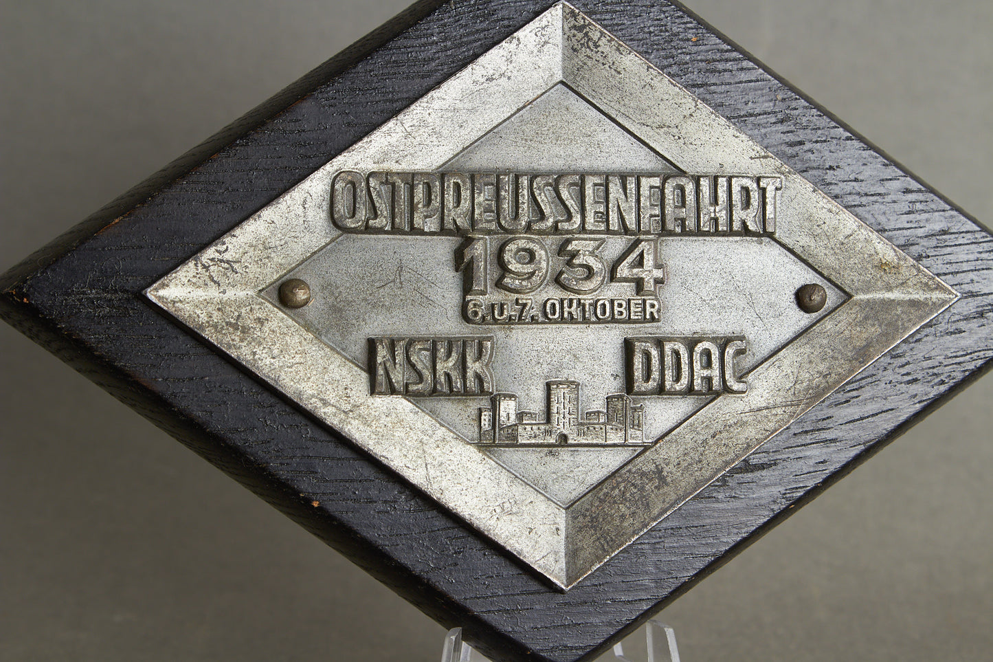 Early NSKK "Plakette" from 1934. Rare. Original.