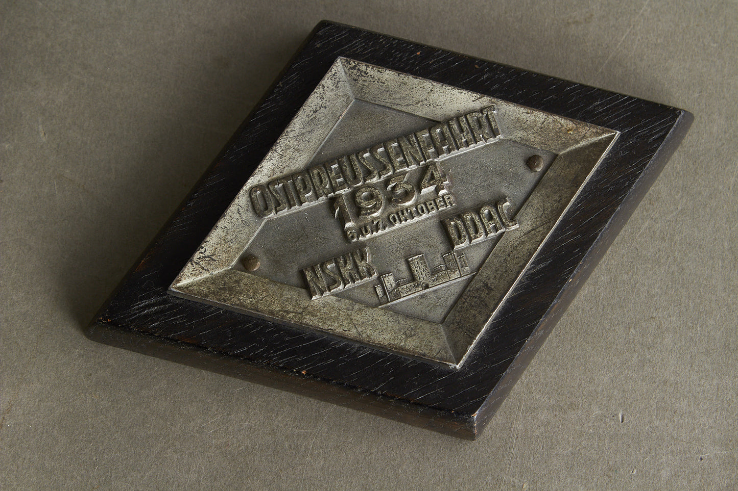 Early NSKK "Plakette" from 1934. Rare. Original.