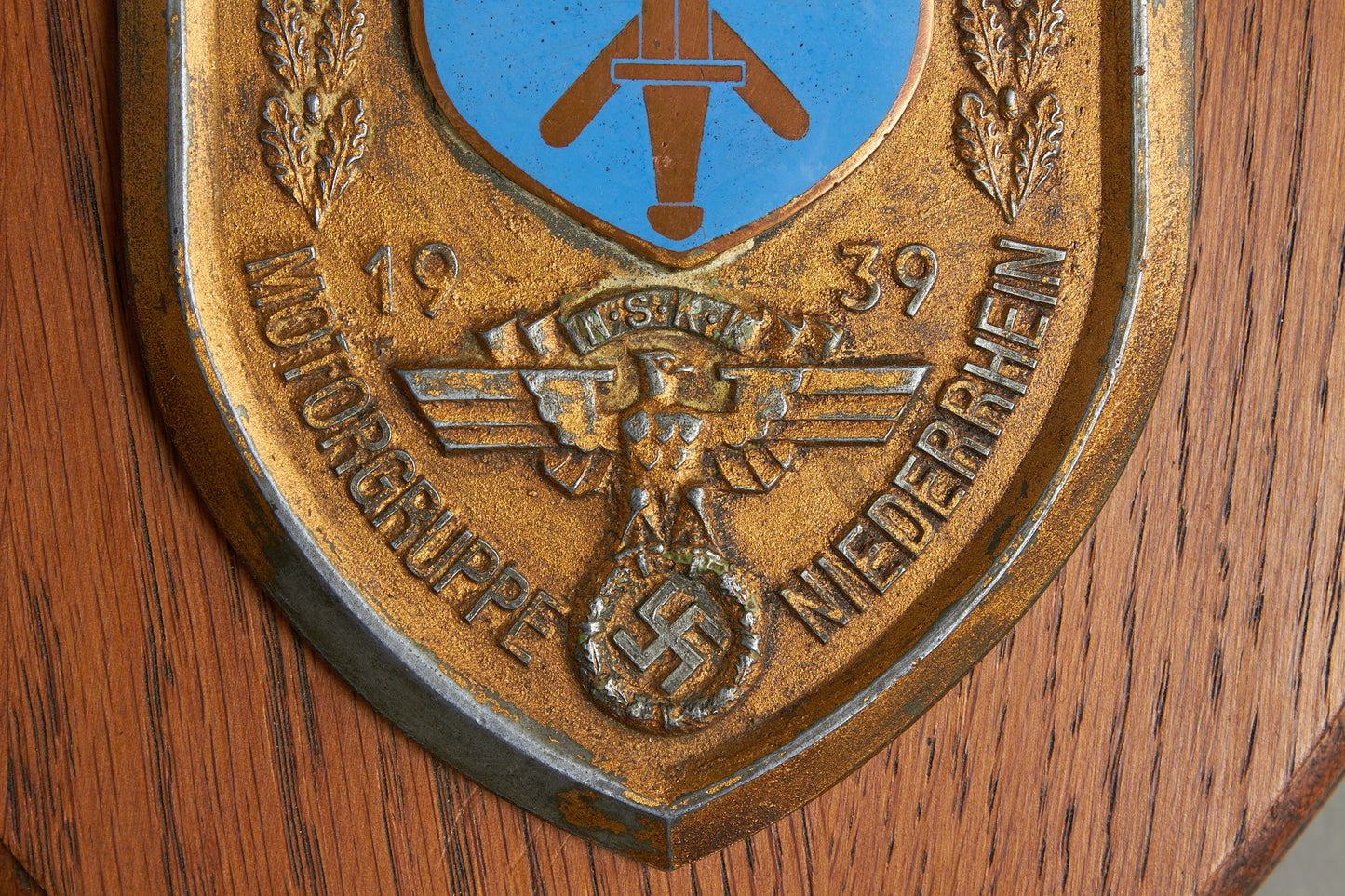 Large NSKK "Plakette" from 1939. Rare. Original.
