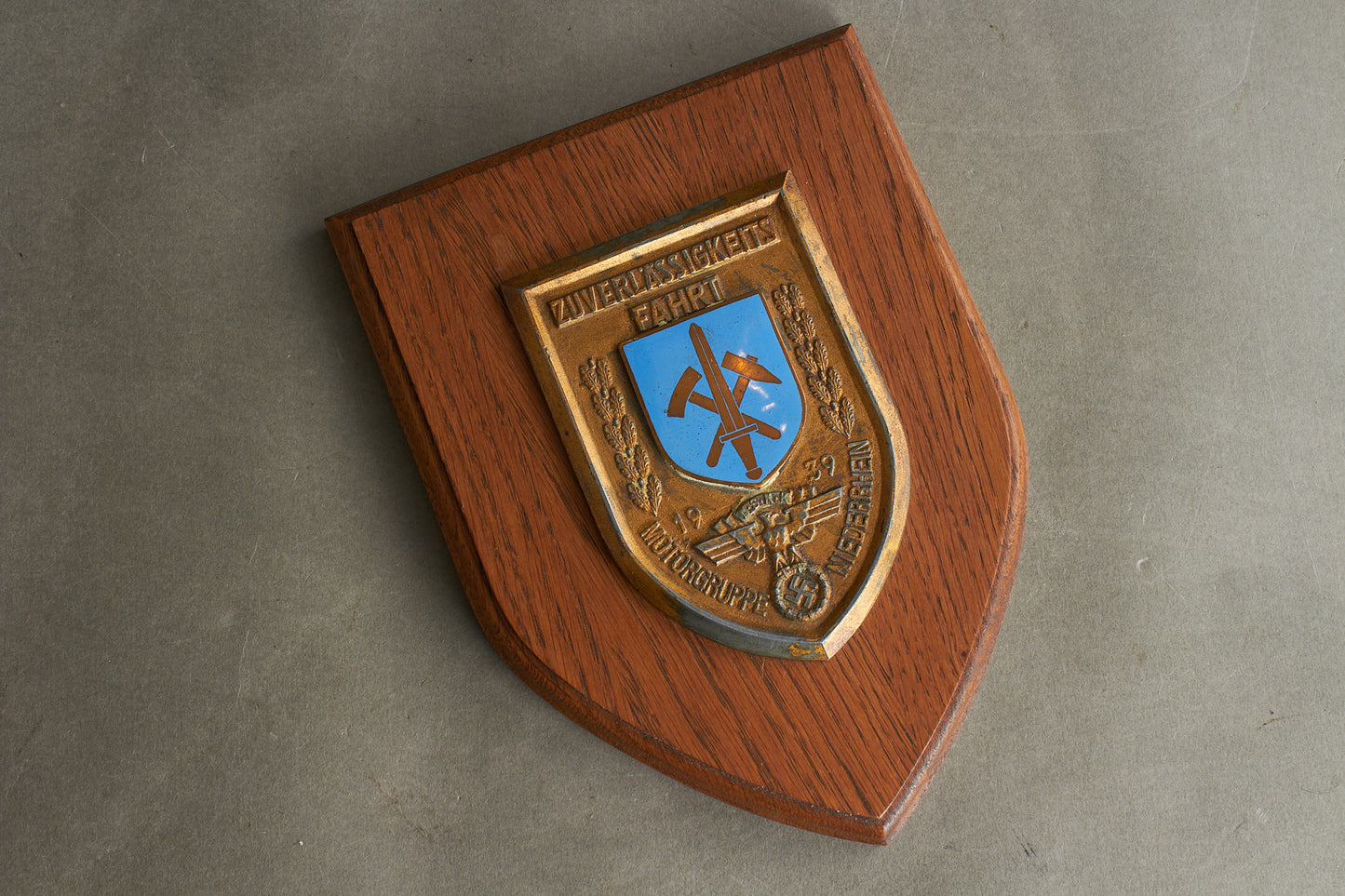 Large NSKK "Plakette" from 1939. Rare. Original.