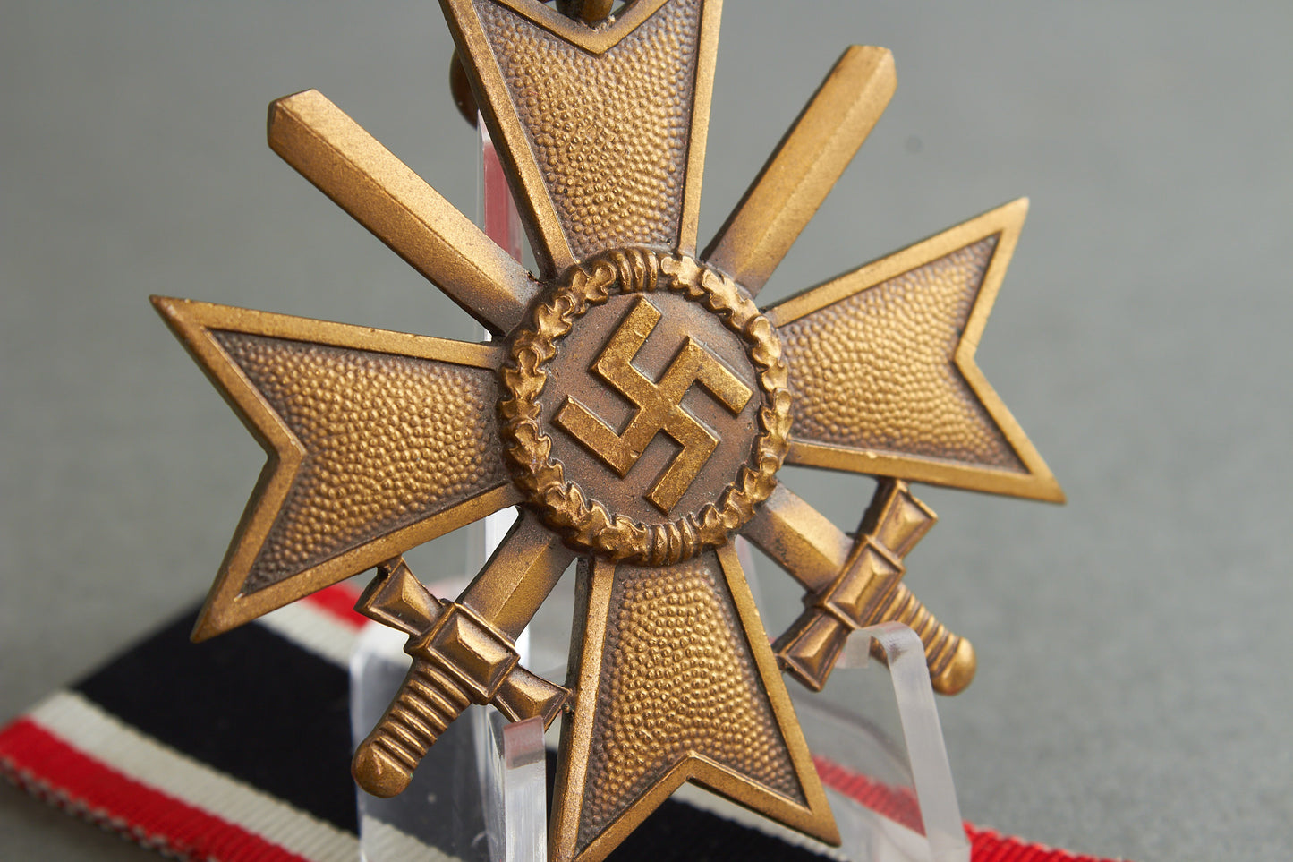 "Kriegsverdienstkreuz 2. Klasse" w. Swords. Maker marked "71". Original.