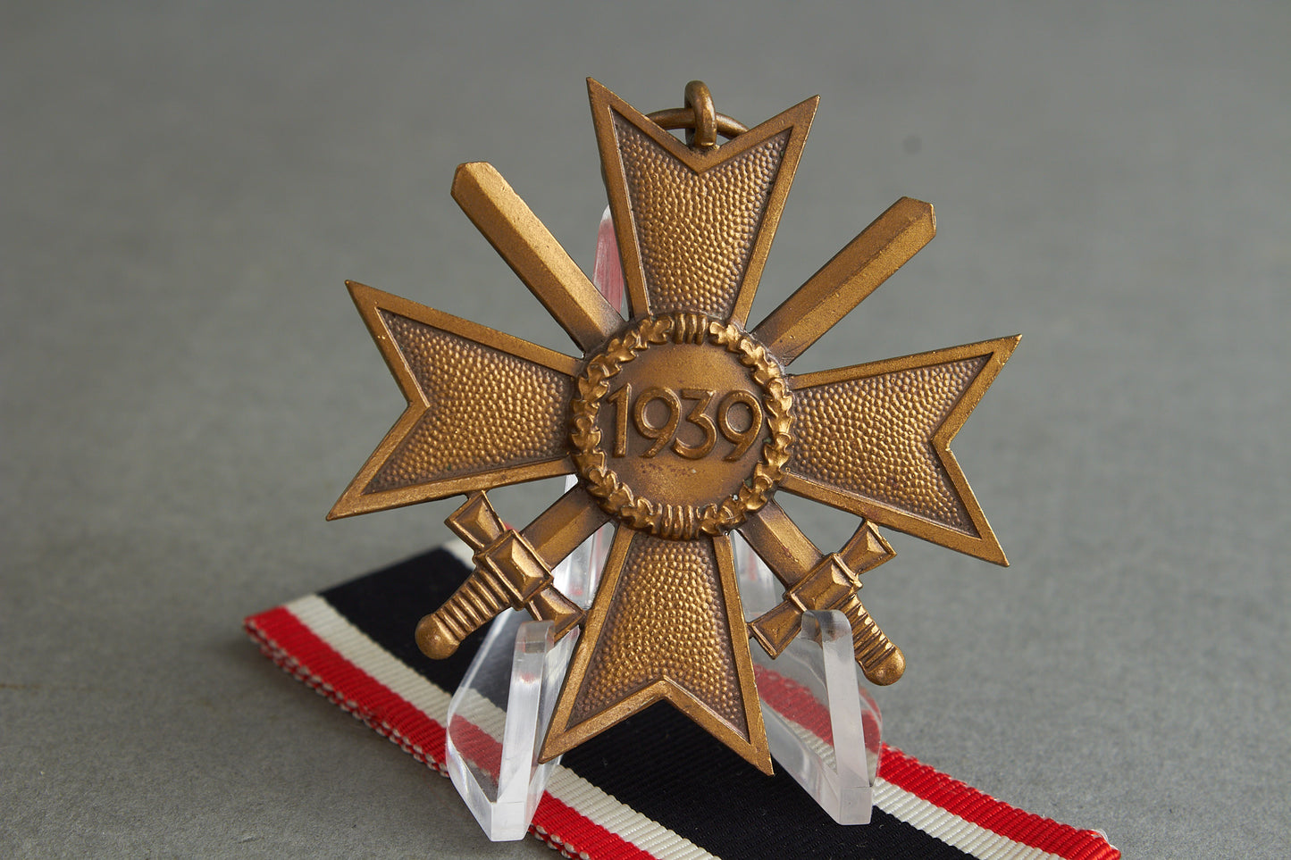 "Kriegsverdienstkreuz 2. Klasse" w. Swords. Maker marked "71". Original.