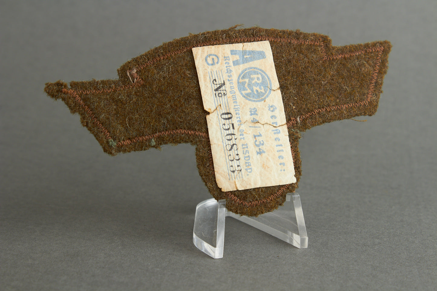 NSKK "Ärmeladler" For the "Braunhemd". With RZM Paper tag. Original.