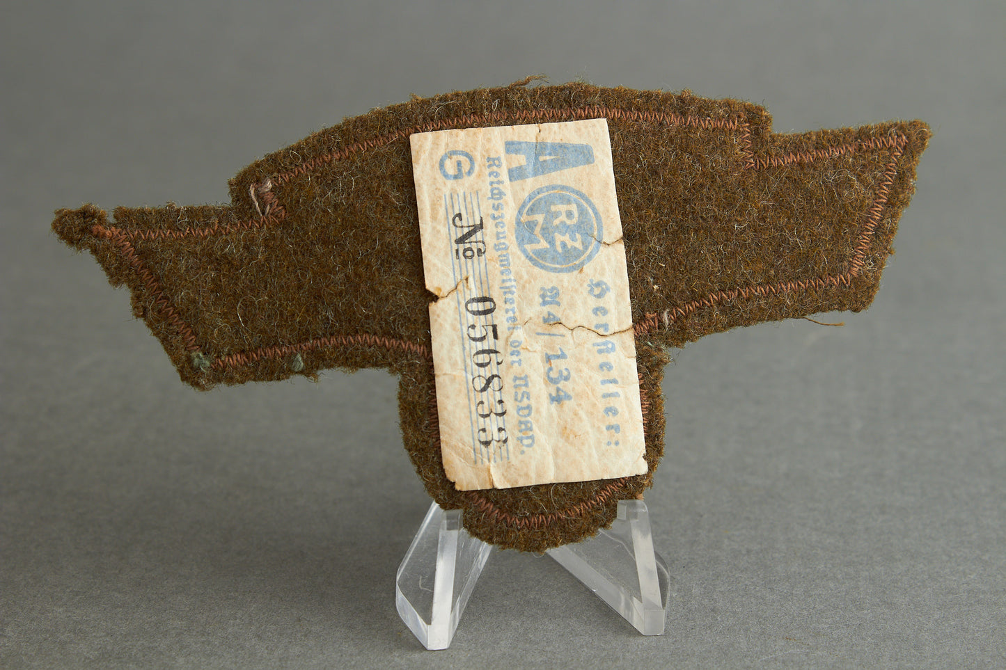 NSKK "Ärmeladler" For the "Braunhemd". With RZM Paper tag. Original.
