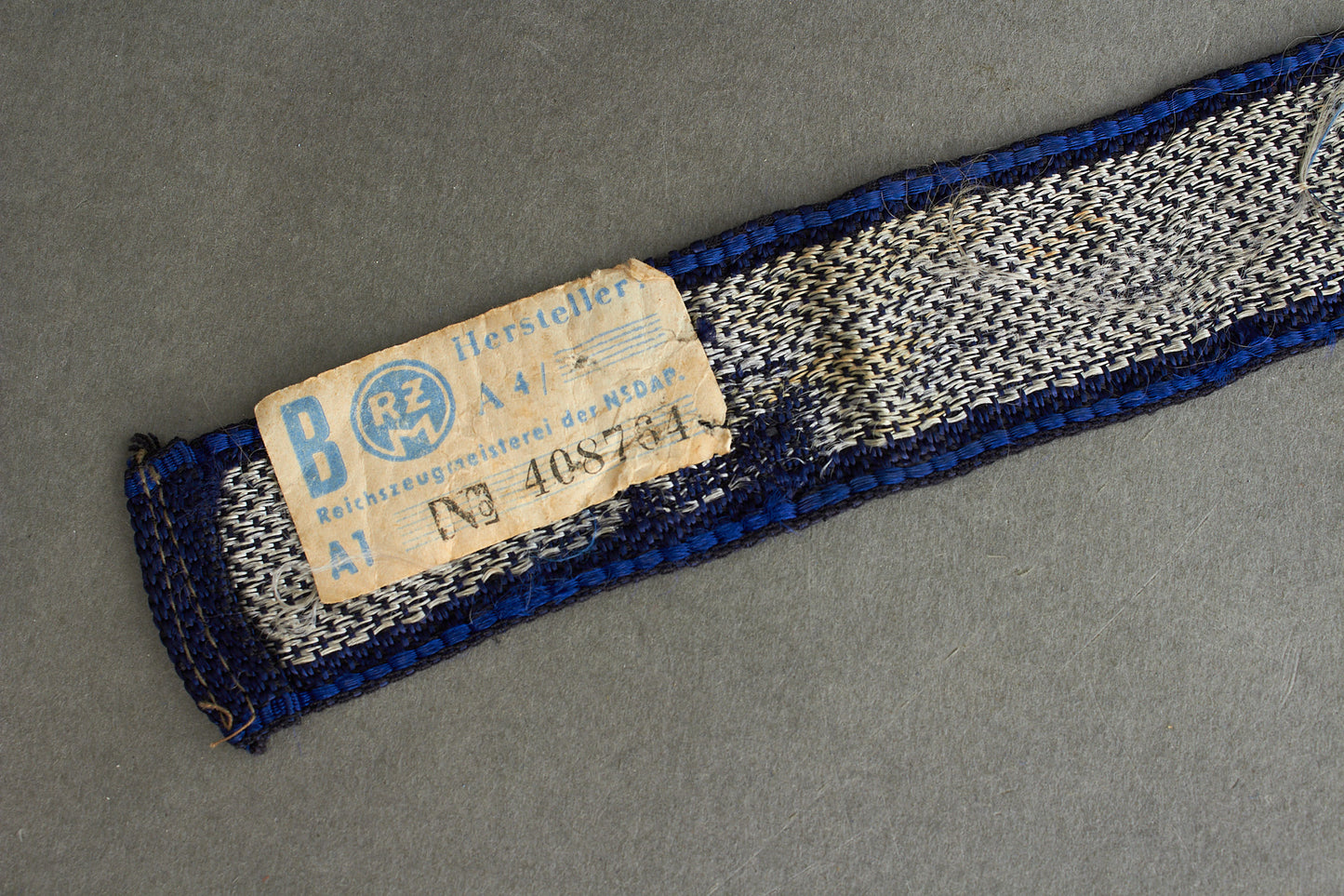 NSV/DAF "Werkfrauengruppe" Cufftitle w. RZM tag. Original.