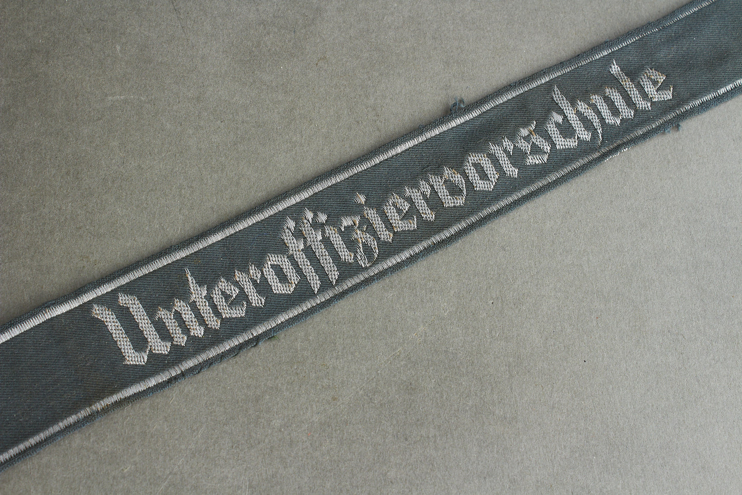 RESERVED Wehrmacht "Unteroffiziervorschule" Cufftitle. Original.