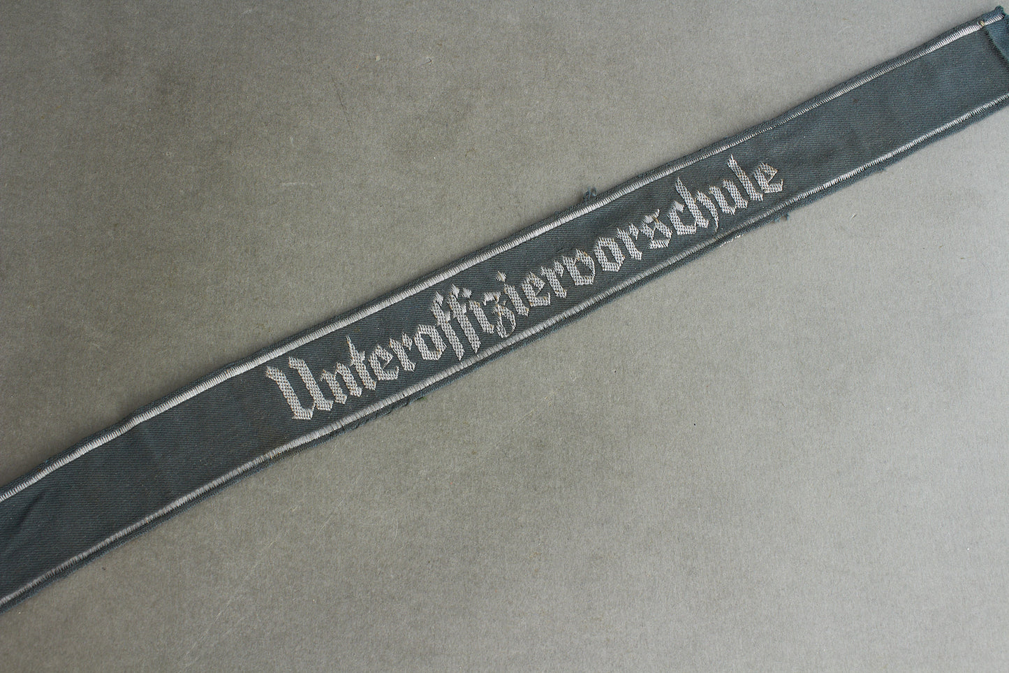 RESERVED Wehrmacht "Unteroffiziervorschule" Cufftitle. Original.