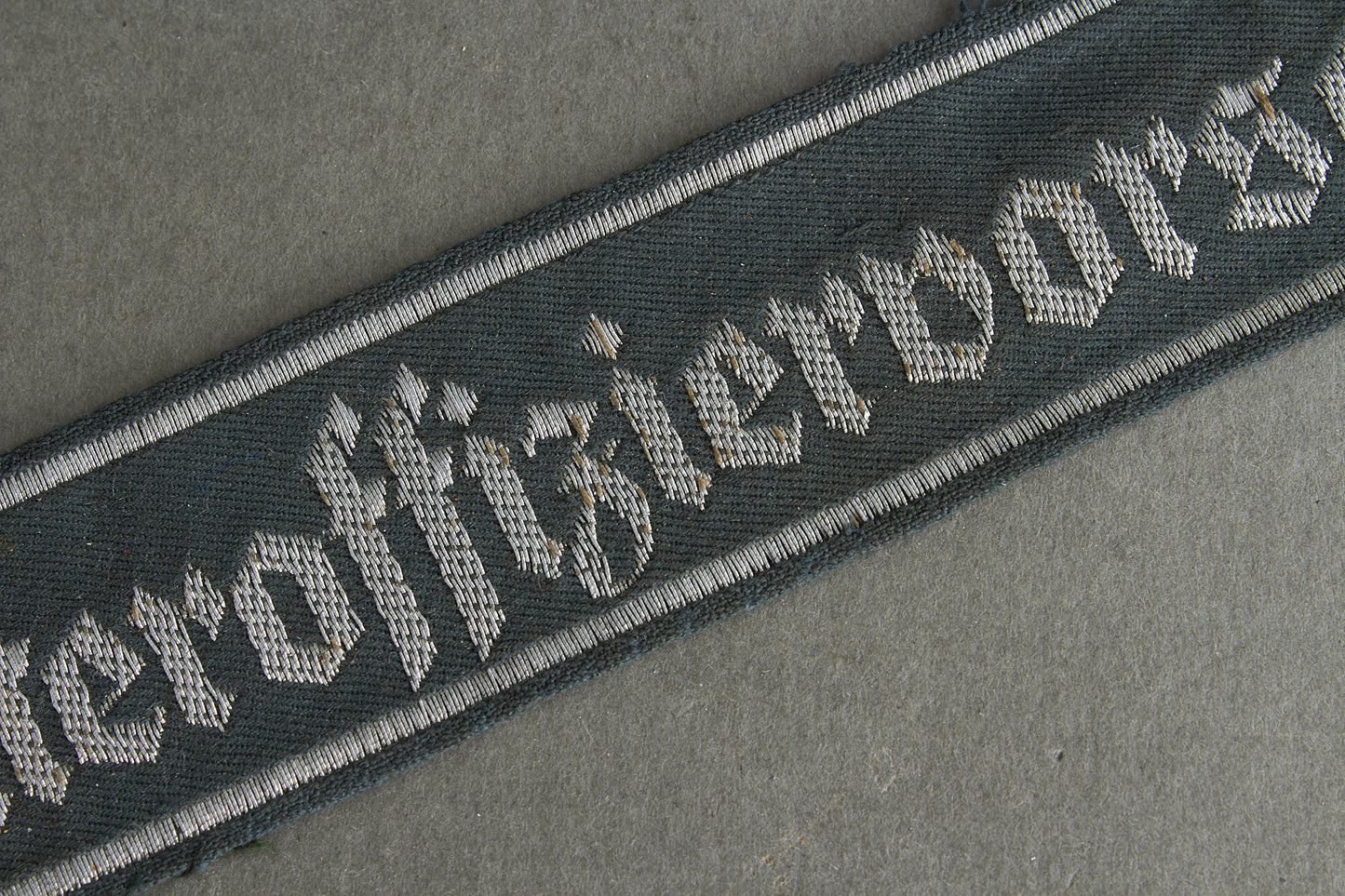 RESERVED Wehrmacht "Unteroffiziervorschule" Cufftitle. Original.