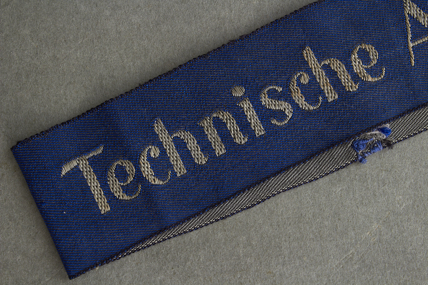 Luftwaffe "Technische Assistentin" Cuff Title. Tunic removed. Original.