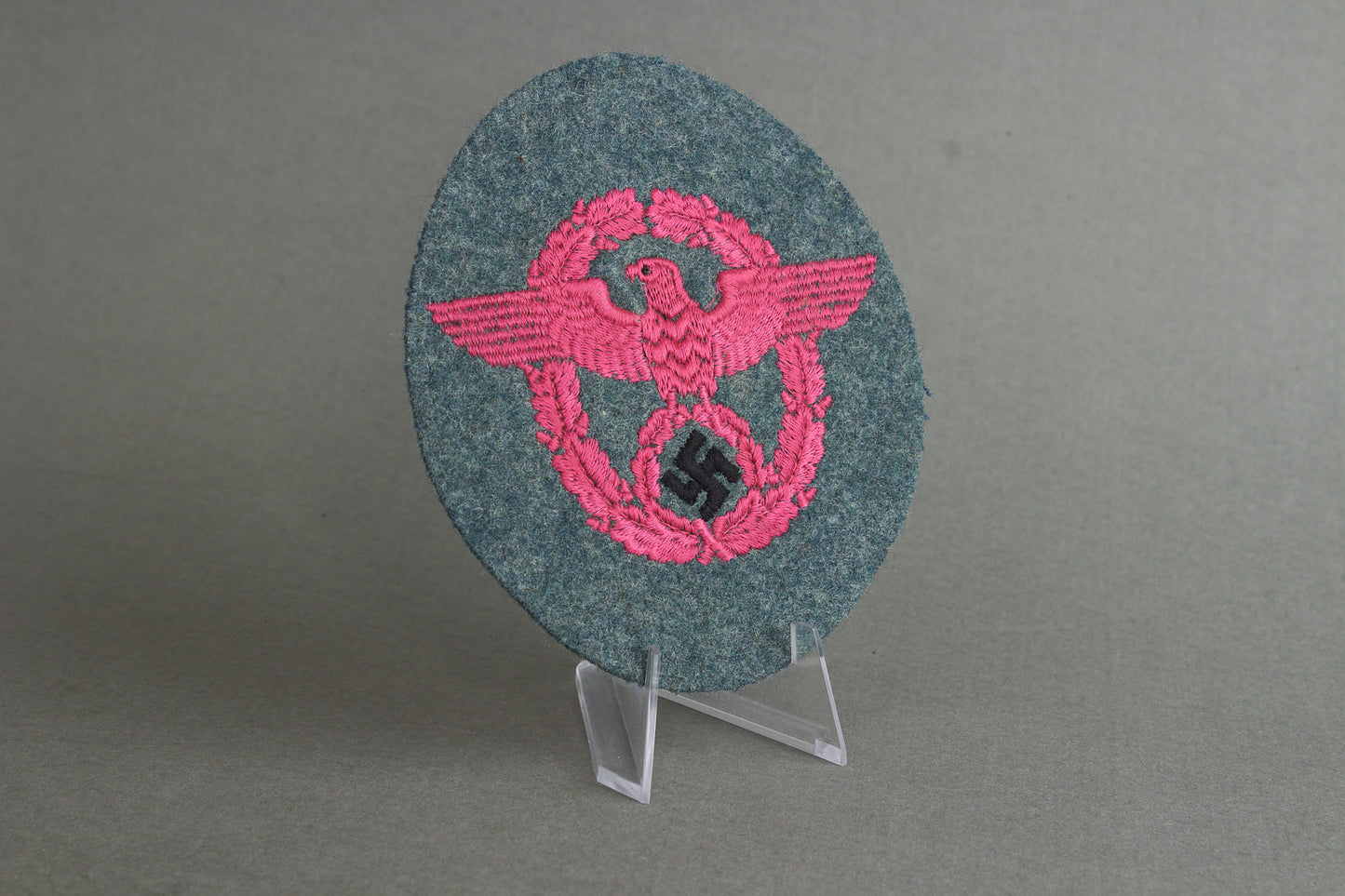 Luftschutzpolizei "Ärmeladler" Sleeve Eagle for the Combat Tunic. Rare. Original.