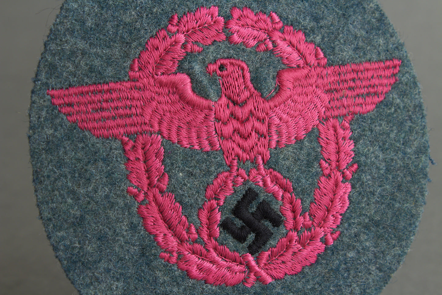 Luftschutzpolizei "Ärmeladler" Sleeve Eagle for the Combat Tunic. Rare. Original.