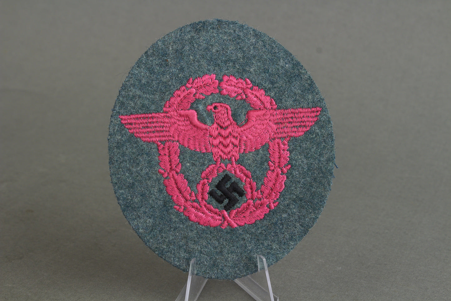 Luftschutzpolizei "Ärmeladler" Sleeve Eagle for the Combat Tunic. Rare. Original.