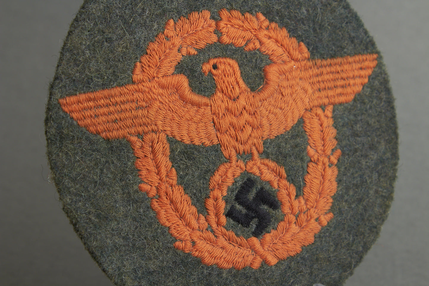Polizei Feldgendarmerie "Ärmeladler" Sleeve Eagle for the Combat Tunic. Rare. Original.