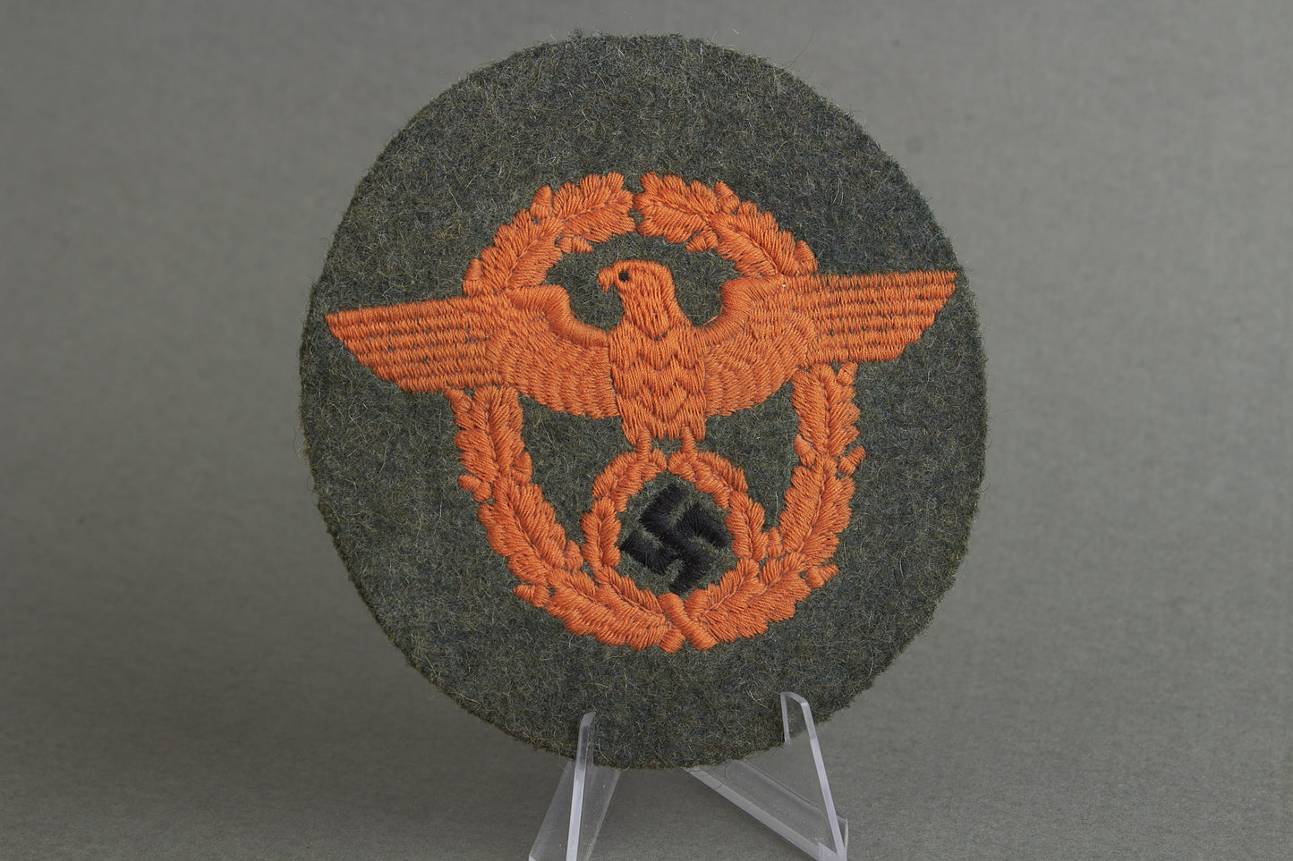 Polizei Feldgendarmerie "Ärmeladler" Sleeve Eagle for the Combat Tunic. Rare. Original.