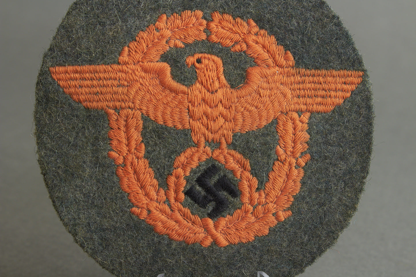 Polizei Feldgendarmerie "Ärmeladler" Sleeve Eagle for the Combat Tunic. Rare. Original.