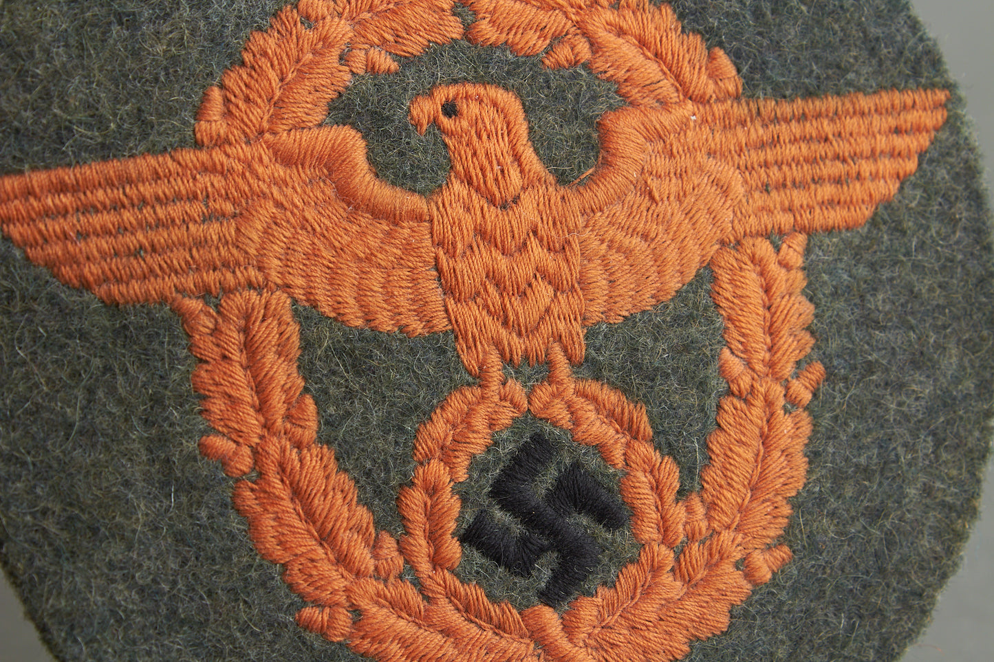 Polizei Feldgendarmerie "Ärmeladler" Sleeve Eagle for the Combat Tunic. Rare. Original.
