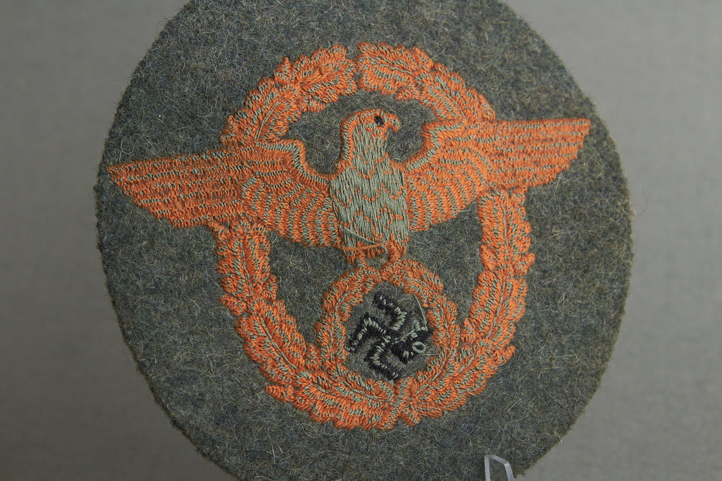 Polizei Feldgendarmerie "Ärmeladler" Sleeve Eagle for the Combat Tunic. Rare. Original.