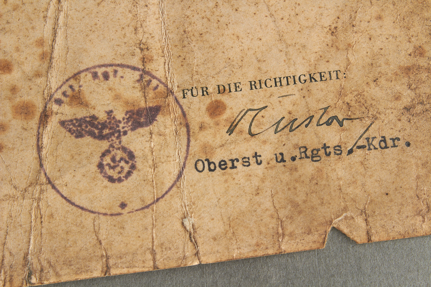 "Winterschlacht im Osten" Medal with Urkunde. Unmarked. Original.
