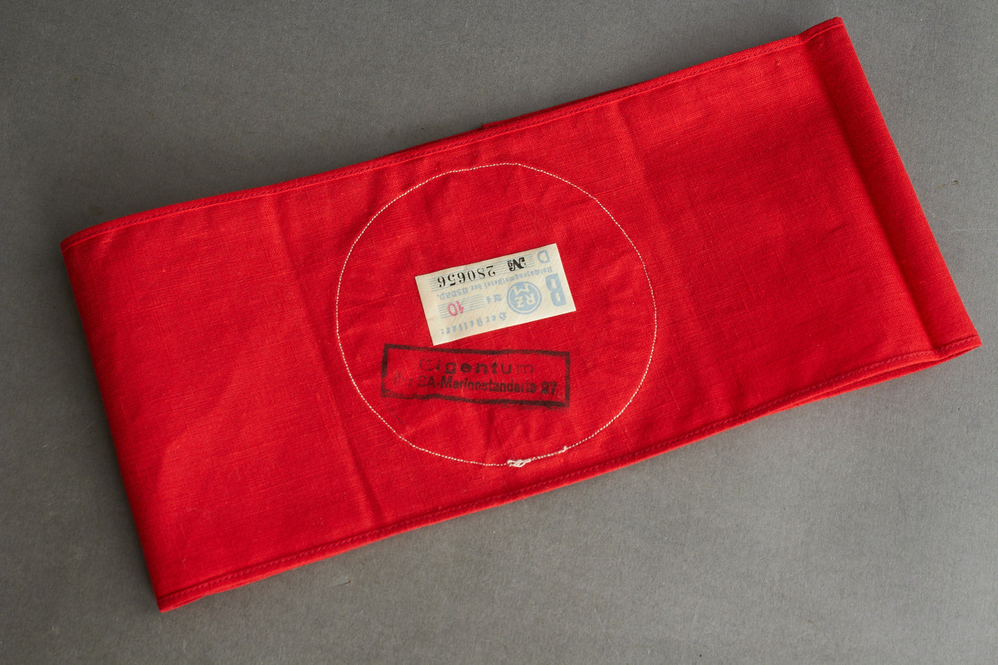 SA (Stumabteilung) "SA-Marinestandarte" Coat Armband. Extremely rare! Marked and with RZM Paper Tag. Original.