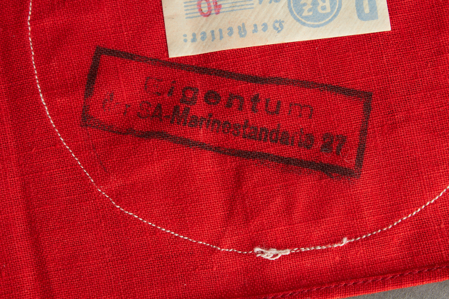 SA (Stumabteilung) "SA-Marinestandarte" Coat Armband. Extremely rare! Marked and with RZM Paper Tag. Original.