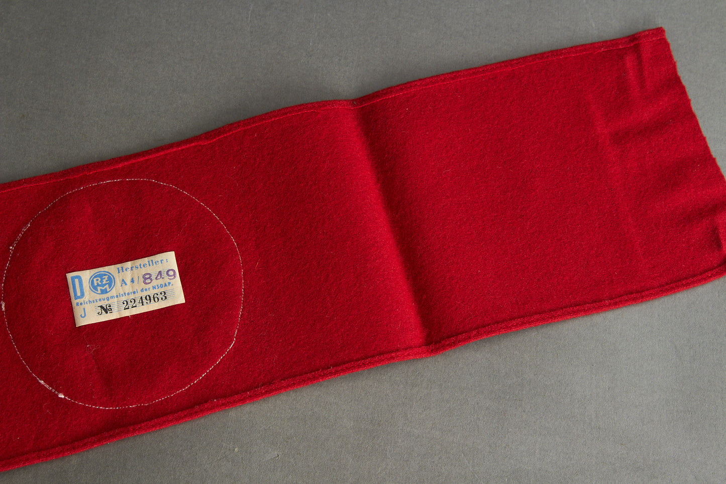 NSDAP Armband. 3-Piece Construction. With RZM Paper Tag. Original.