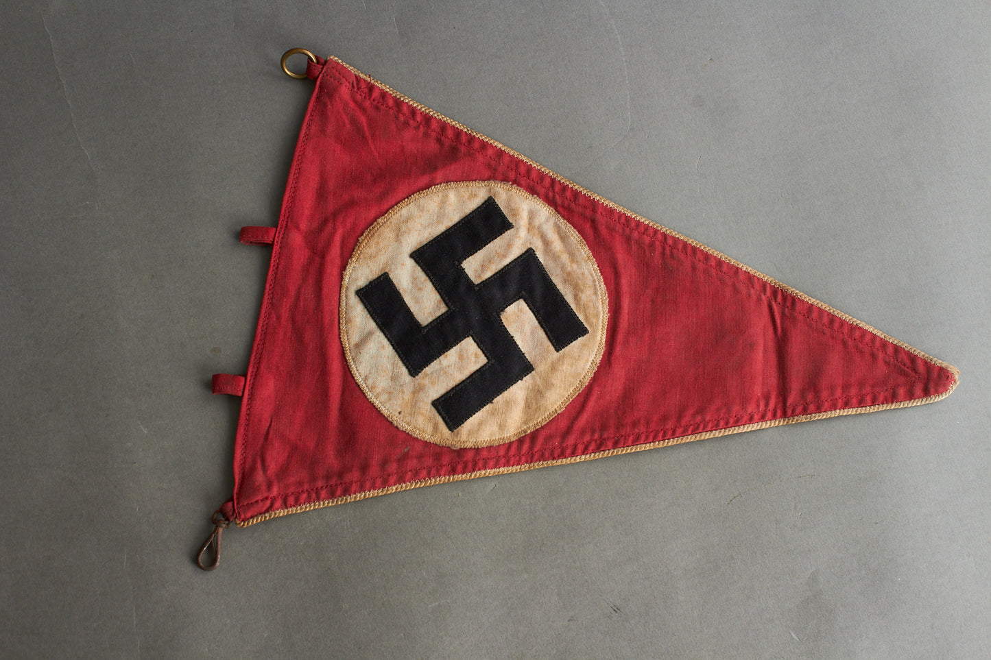 Early NSDAP "Wimpel" Pennant. Double Sided. Rare. Original.