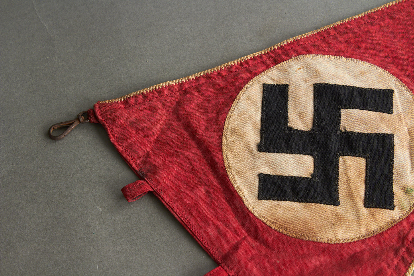 Early NSDAP "Wimpel" Pennant. Double Sided. Rare. Original.