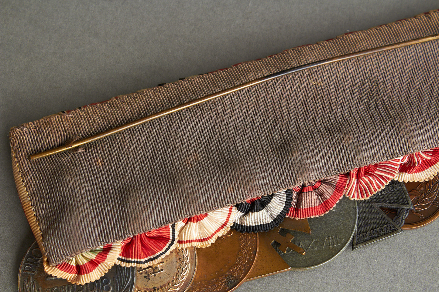 Austria/Hungary/Germany WW1/WW2 Large 9-Place Medal Bar. Rare. Original.