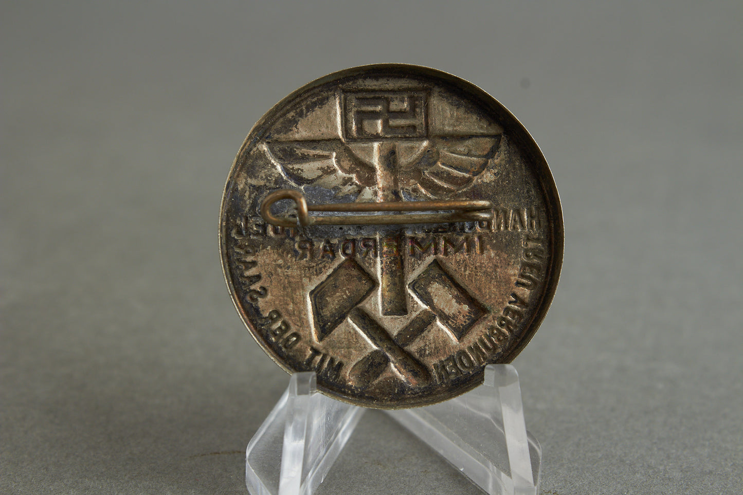 NS-HAGO (National Sozialist Handwerks, Handels und Gewerbe Organisierung) Tinnie. Original.