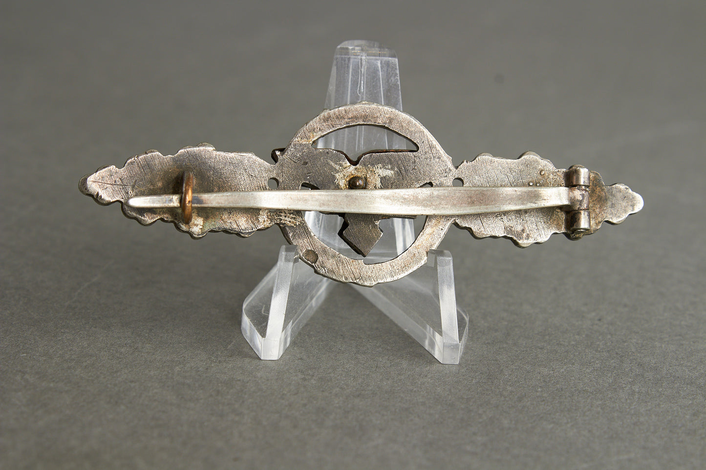 Luftwaffe "Frontflugspange für Transport- und Luftlandeflieger in Silber". Original.