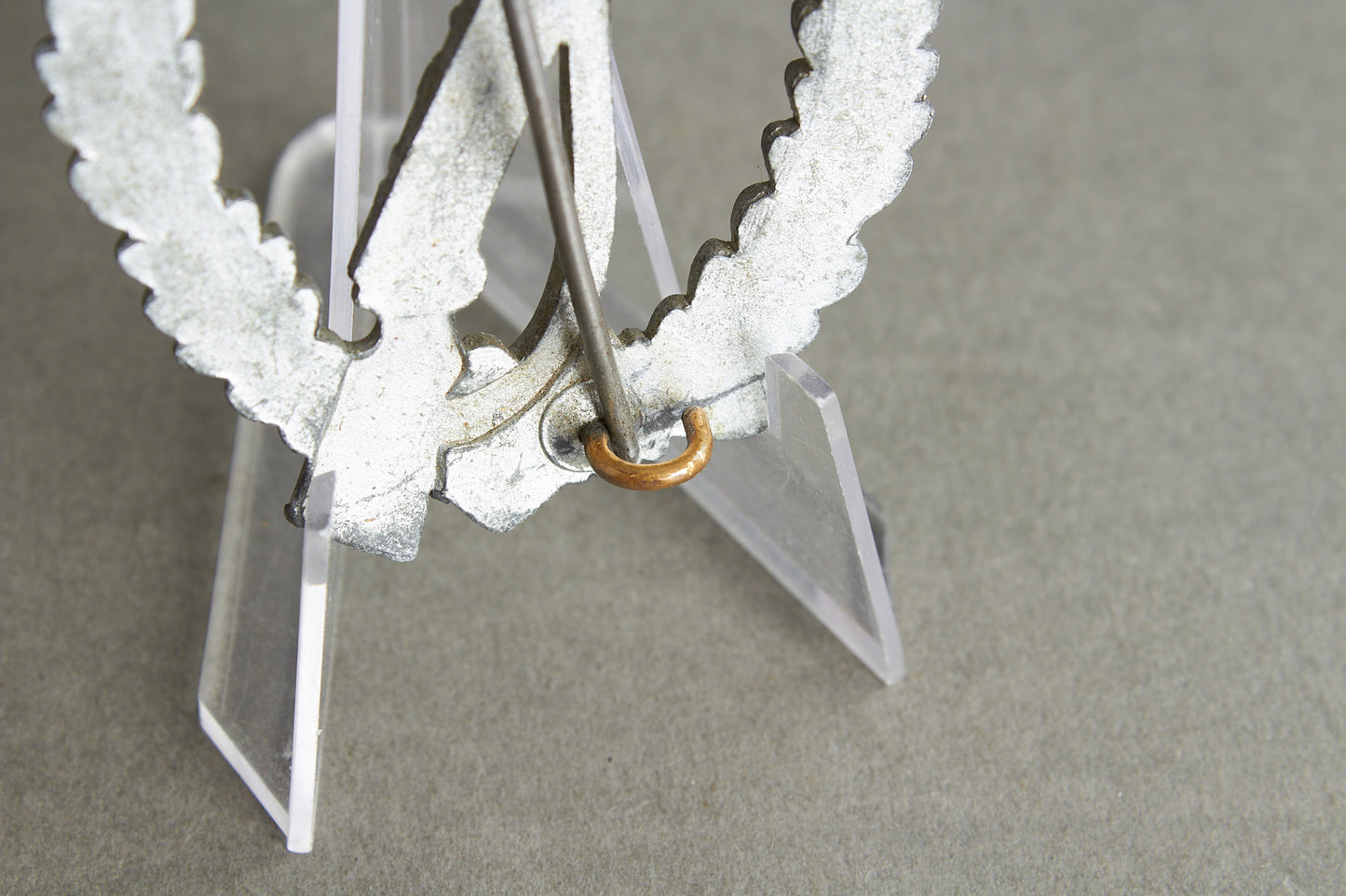 Infanterie Sturmabzeichen in silver. "Halb Hohl". Unmarked Steinhauer & Lück. Rare. Original.