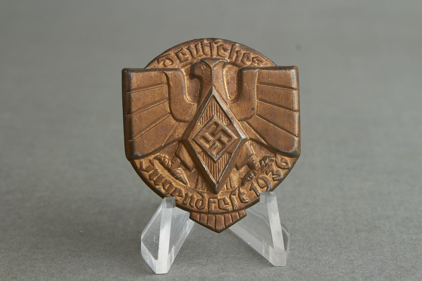 HJ/DJ (Hitler Jugend/Deutsche Jugend) "Deutsches Jungfest 1937" Tinnie. Original.