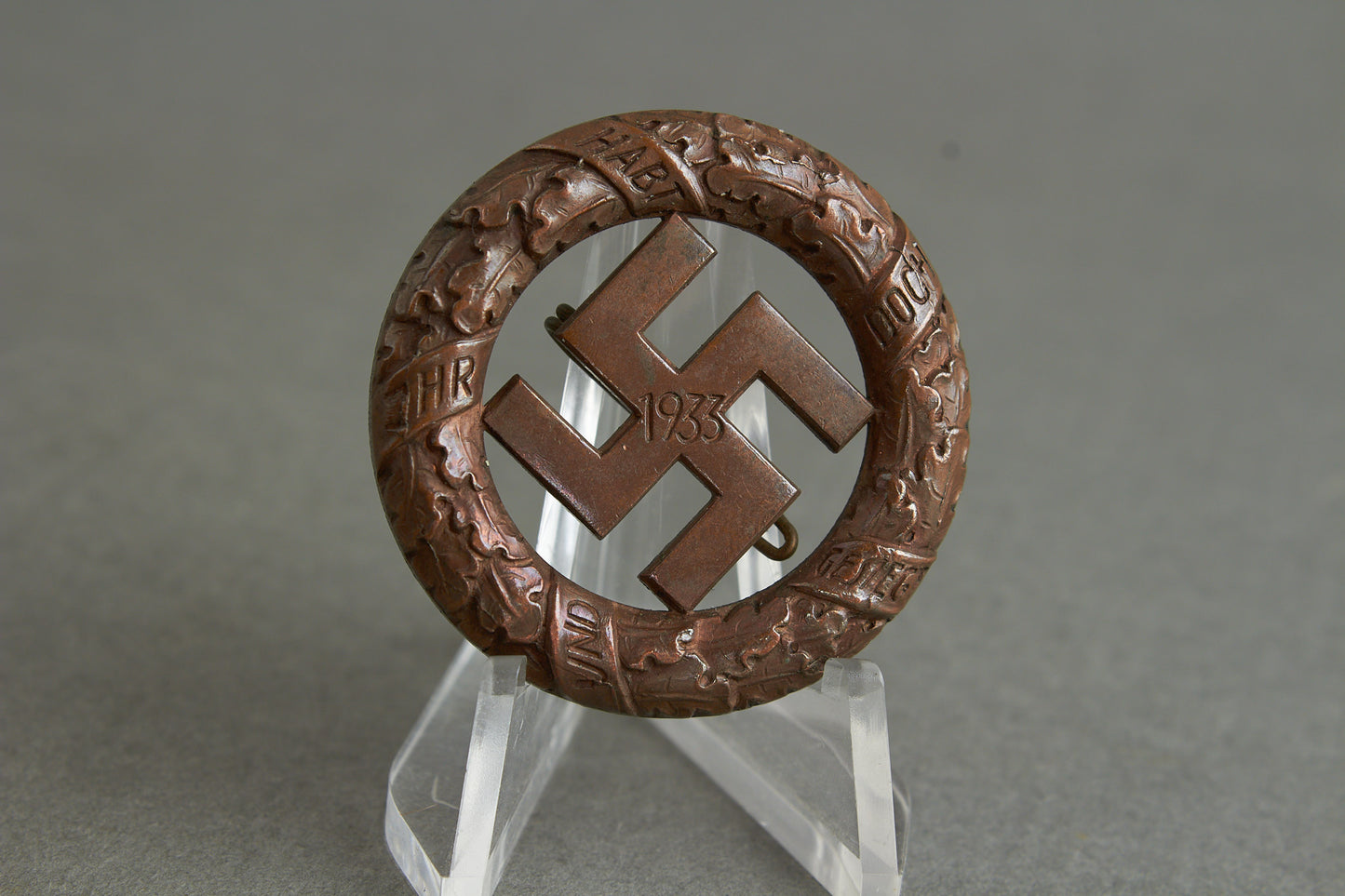 Early NSDAP "1933" Tinnie. Original.