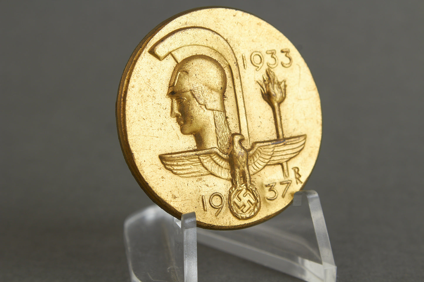 NSDAP "Haus der Deutschen Kunst 1937" Tinnie. Original.