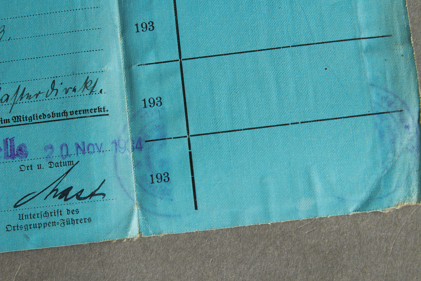 RARE Stahlhelmbund "N.S. Deutscher Frontkämpfer-Bund (Stahlhelm)" "Personalausweis" Members identification. Original.