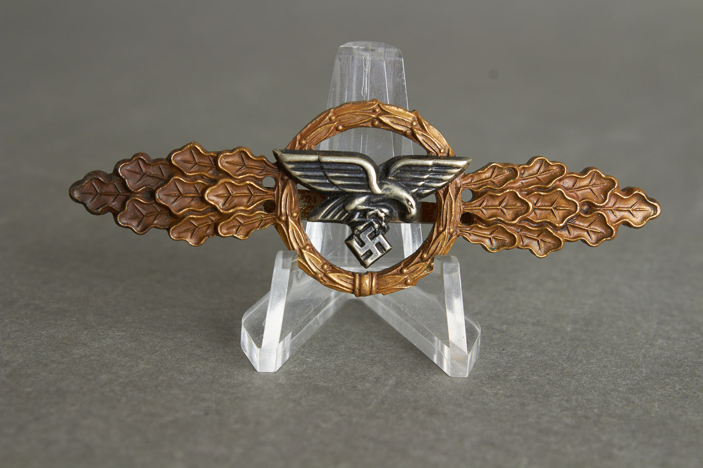 Luftwaffe "Frontflugspange für Transport- und Luftlandeflieger in Bronze". Original.