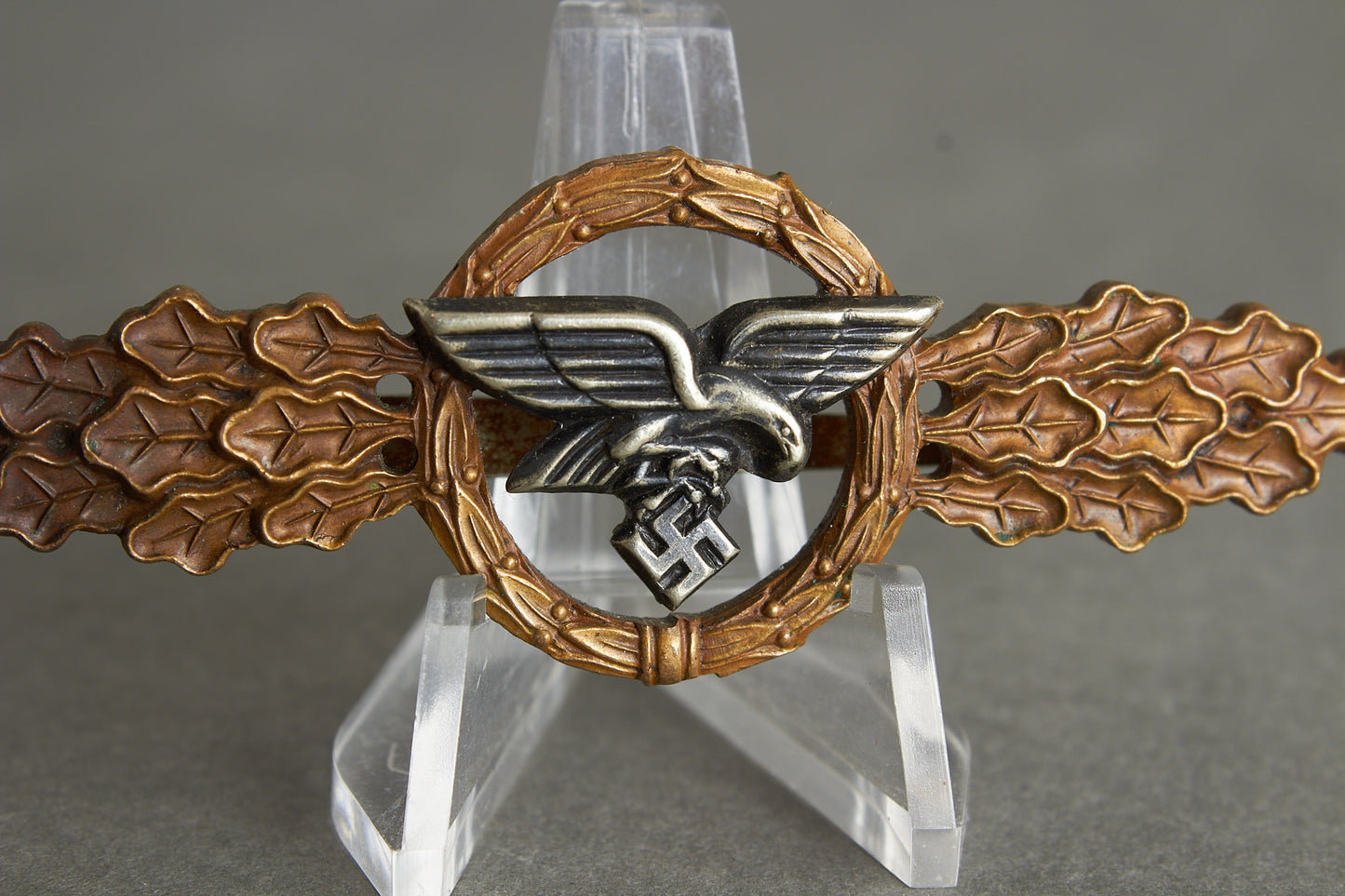 Luftwaffe "Frontflugspange für Transport- und Luftlandeflieger in Bronze". Original.
