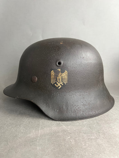 Wehrmacht M42 Helmet. Single Decal. Original.