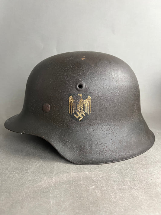 Wehrmacht M42 Helmet. Single Decal. Original.