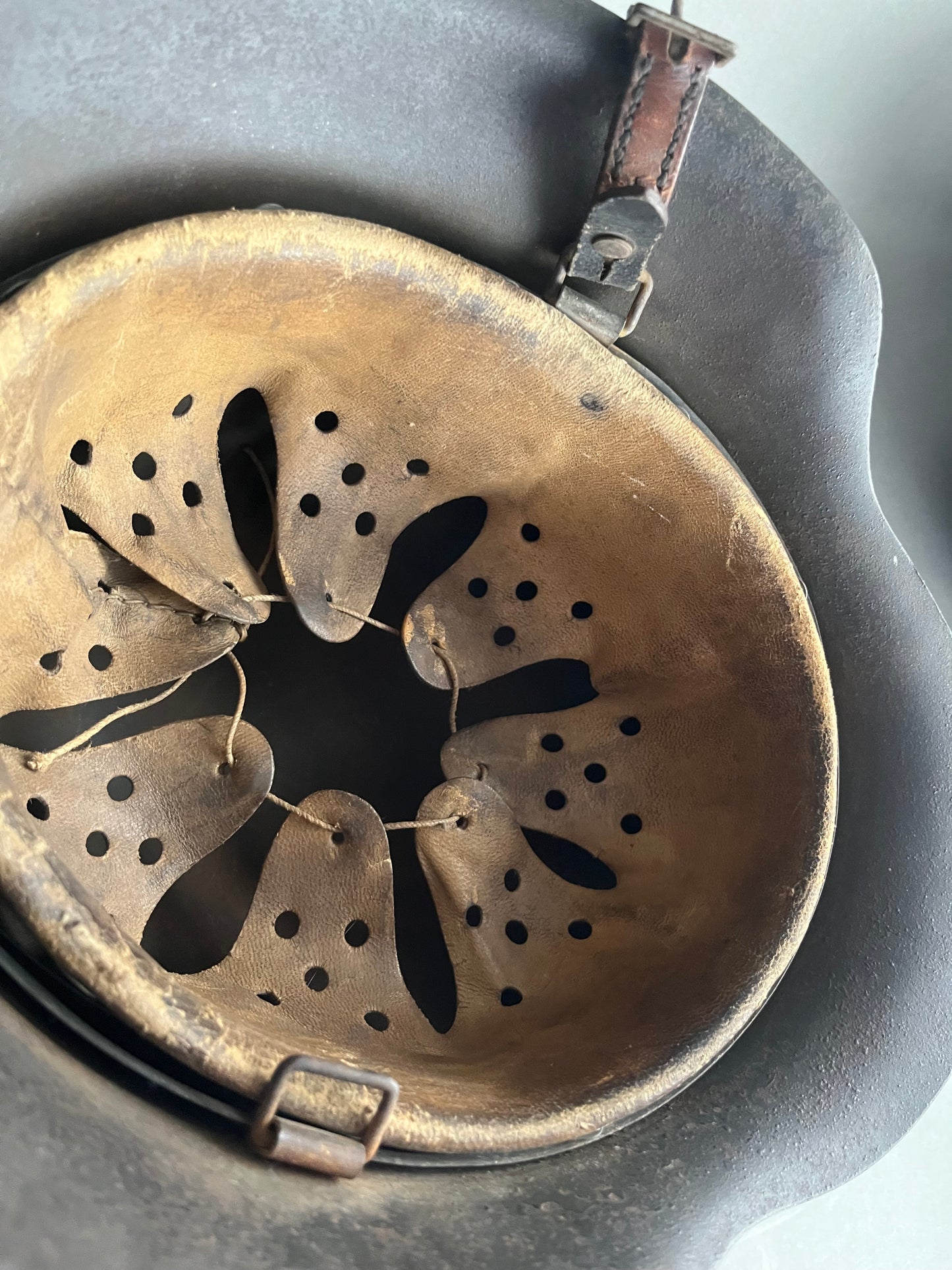 Wehrmacht M42 Helmet. Single Decal. Original.