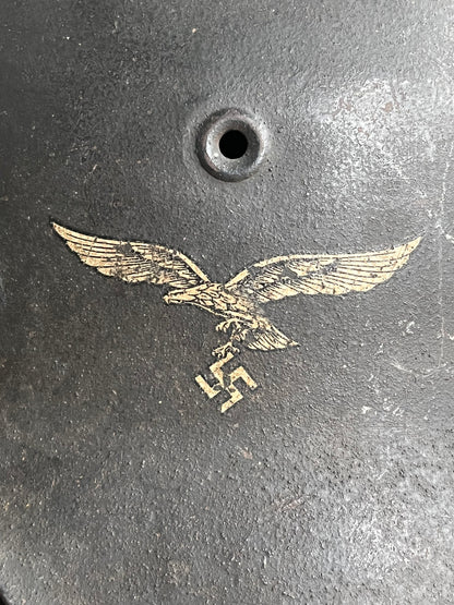 Luftwaffe M42 Helmet. Single Decal. Missing the liner. Original.