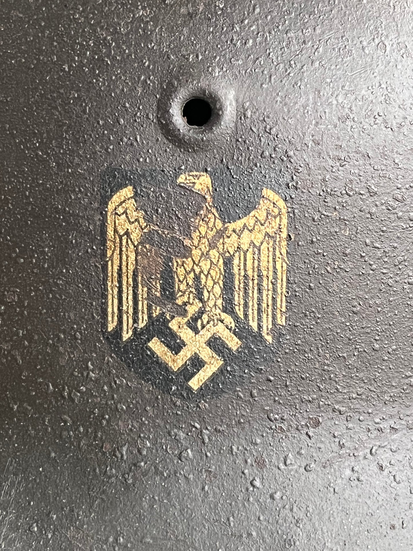 Wehrmacht M42 Helmet. Single Decal. Original.