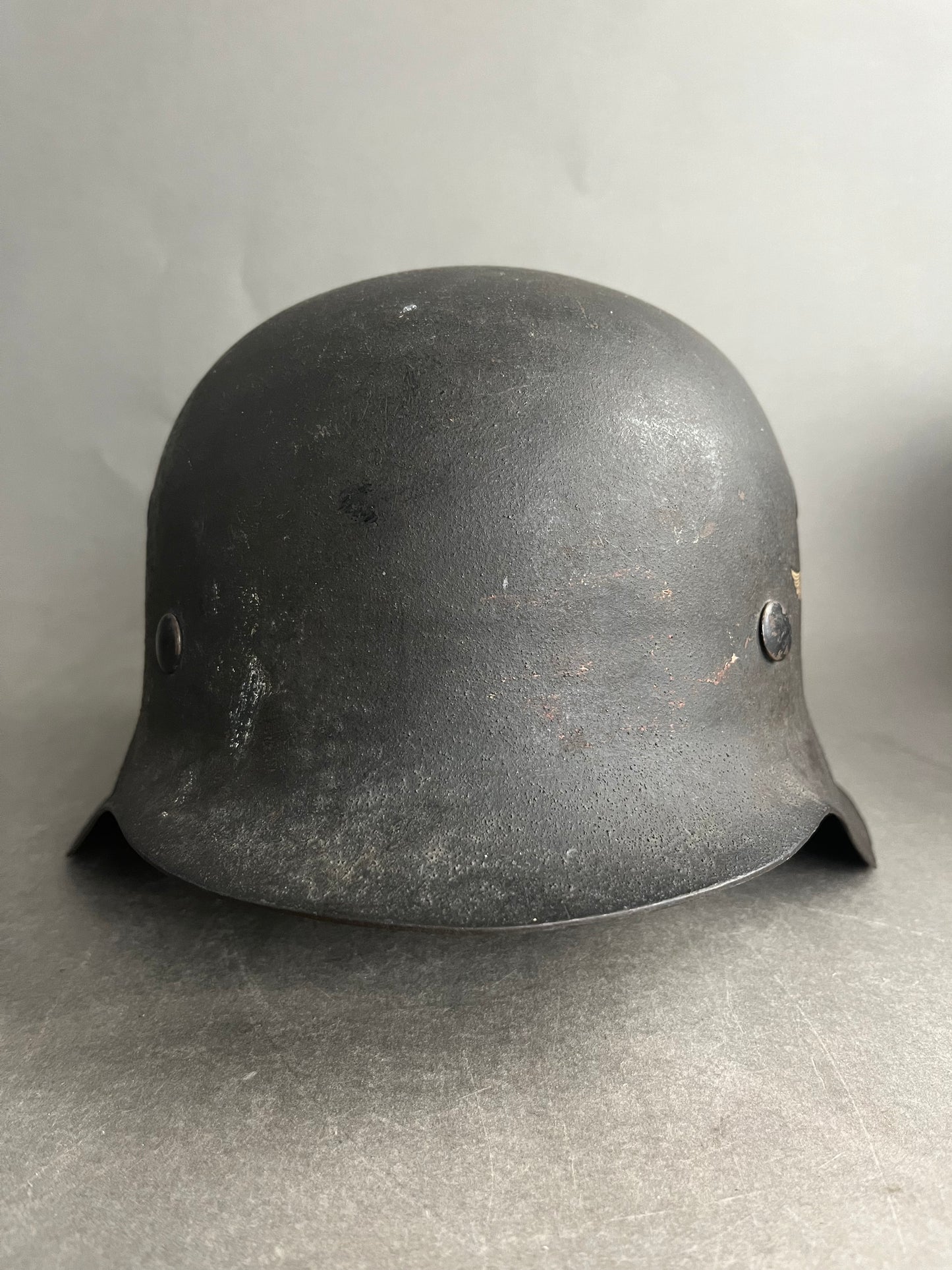 Luftwaffe M42 Helmet. Single Decal. Missing the liner. Original.