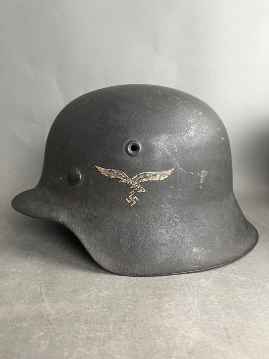 Luftwaffe M42 Helmet. Single Decal. Missing the liner. Original.