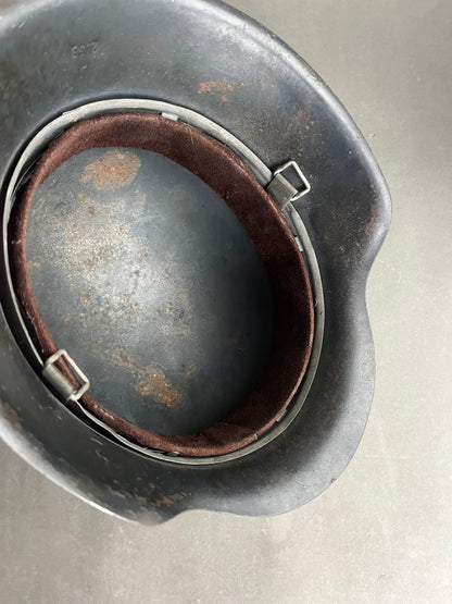 Luftwaffe M42 Helmet. Single Decal. Missing the liner. Original.